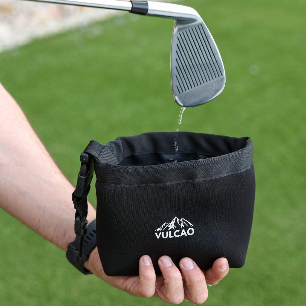 Premium Golf Club Cleaning Waterproof Pouch & Brush Set