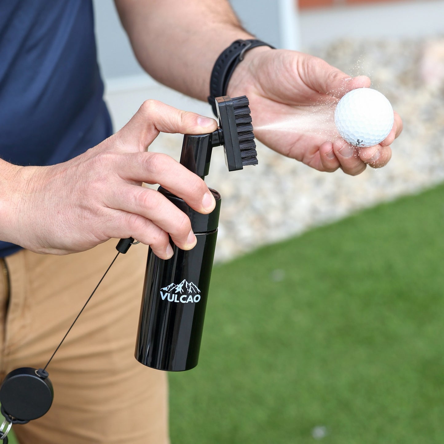 Golf Club Cleaning Bag & Brush Set