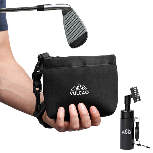 Golf Club Cleaning Bag & Brush Set