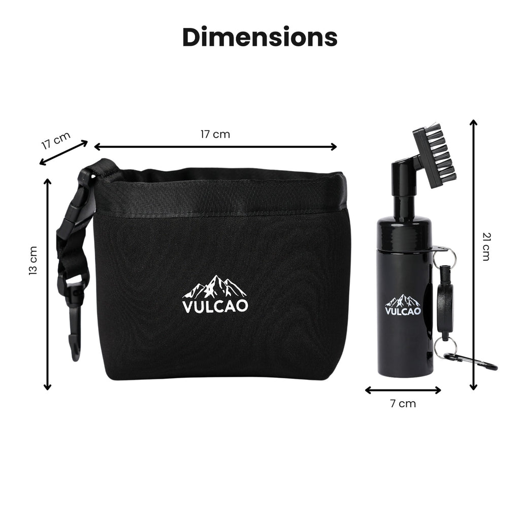 Premium Golf Club Cleaning Waterproof Pouch & Brush Set